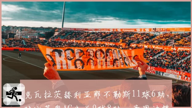 克瓦拉茨赫利亚那不勒斯11球6助，对比莱奥AC米兰9球8助，意甲边锋创造力对决